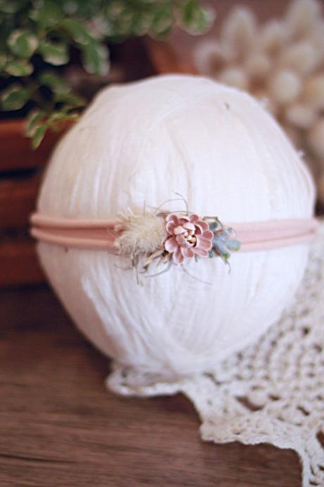 Newborn Headband,newborn Props,organic Tieback,tieback,photography Props,baby Headband,nylon Headband,stretch Headband,